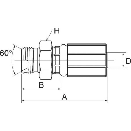 Raccord GATES 10G10MBSPP