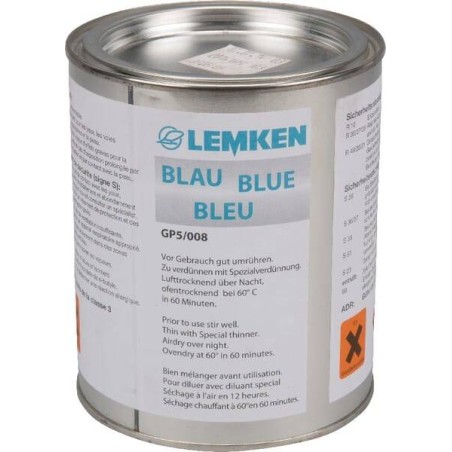 Peinture bleue 1L LEMKEN 1701190