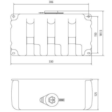 Réservoir de lave-glace DOGA 23520012000