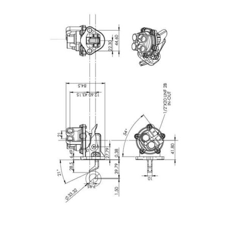 Pompe à carburant UNIVERSEL 2641A063KR