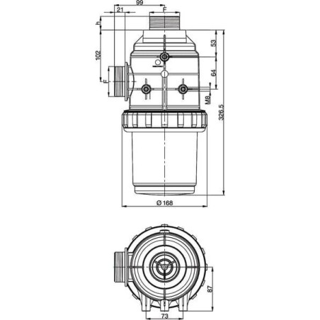 Filtre d'aspiration ARAG 3172172