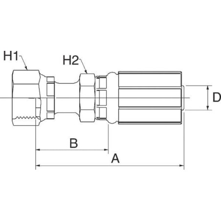 Raccord GATES 6G6FFORX