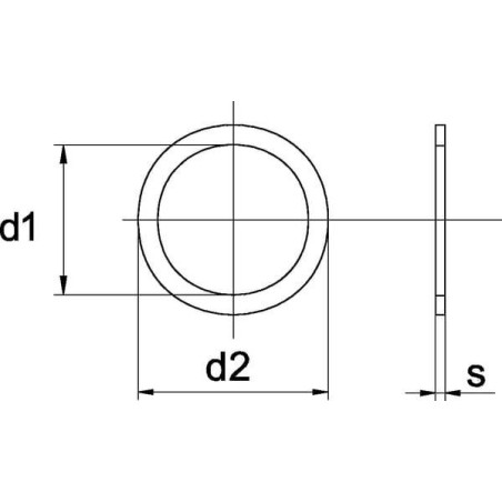 Rondelle renforcée 35x65x1,0 UNIVERSEL CBS356510H