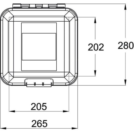 Boîte pour extincteur DAKEN DK82412