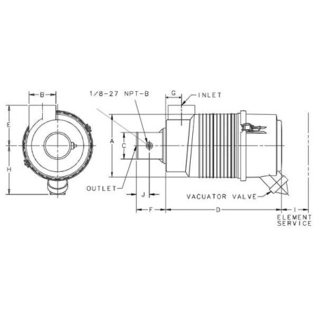 Filtre à air DONALDSON G042546