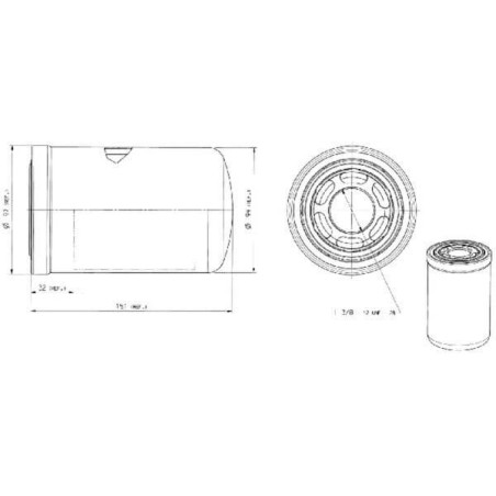 Filtre hydraulique DONALDSON P763694