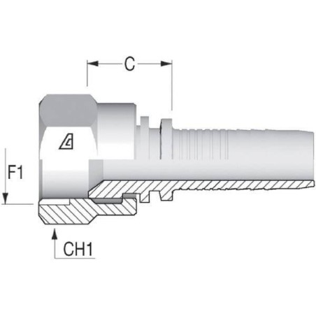 Raccord ALFAGOMMA PA69