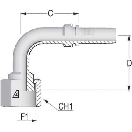 Raccord ALFAGOMMA PAV131390