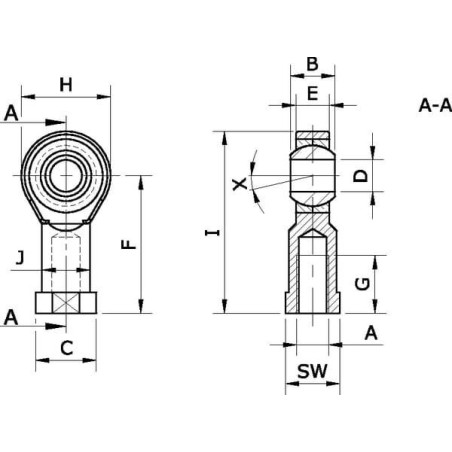 Rotule M6 UNIVERSEL RES6