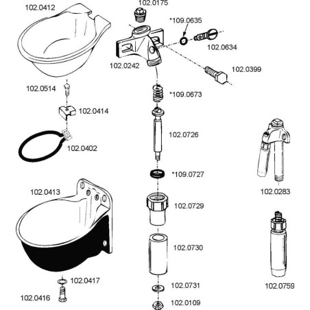 Robinet pour abreuvoir SUEVIA SU1020242