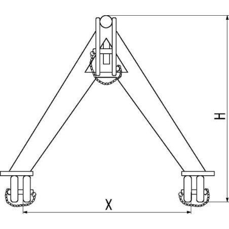 Triangle d'attelage UNIVERSEL TL150678KR