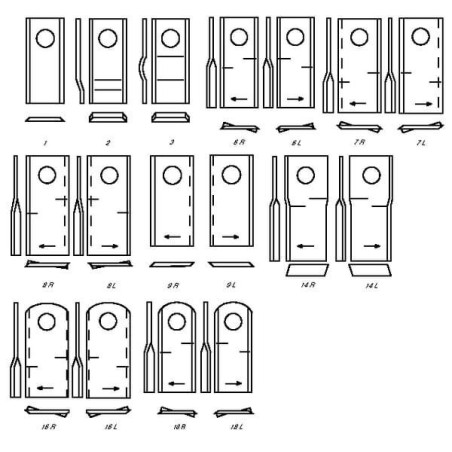 Couteau de faucheuse DEUTZ-FAHR VF06561543