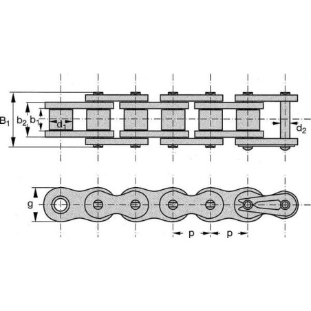 Chaîne GOPART 08B1GPP005