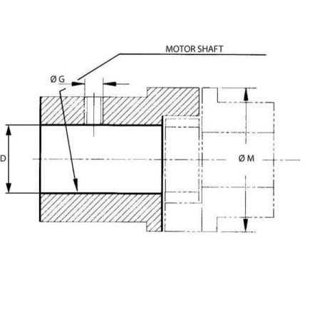 Demi-accouplement côté moteur MP-FILTRI GEM224