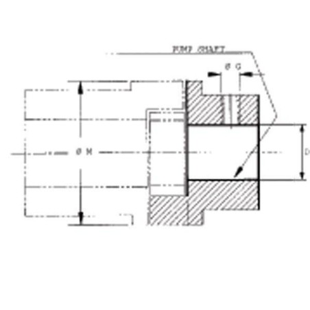 Demi-accouplement côté pompe MP-FILTRI GEP282