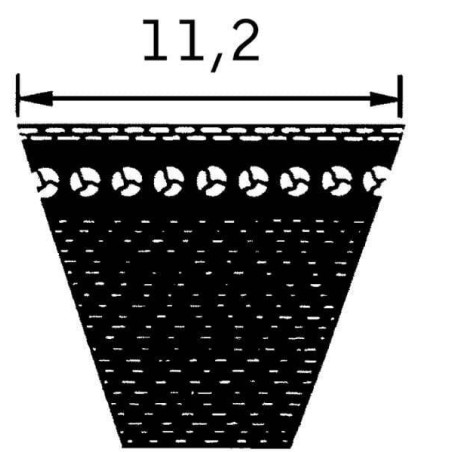Courroie OPTIBELT AVX112820