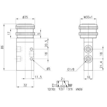 Distributeur CAMOZZI 338895