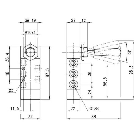 Distributeur CAMOZZI 368905