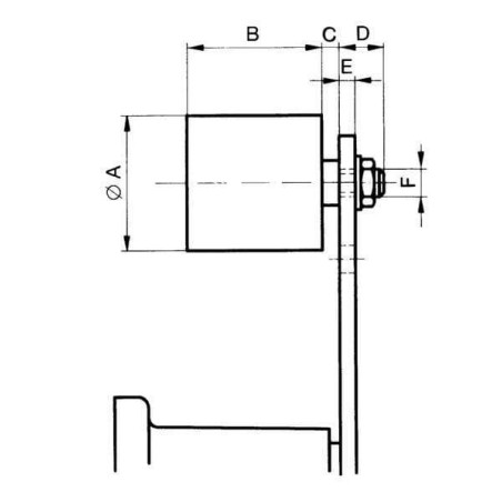 Galet ROSTA SR401040MET