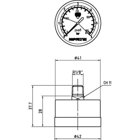 Indicateur - optique MP-FILTRI MP9VRP01