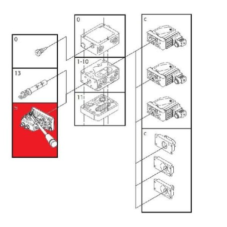 Levier DANFOSS PVG3211107587