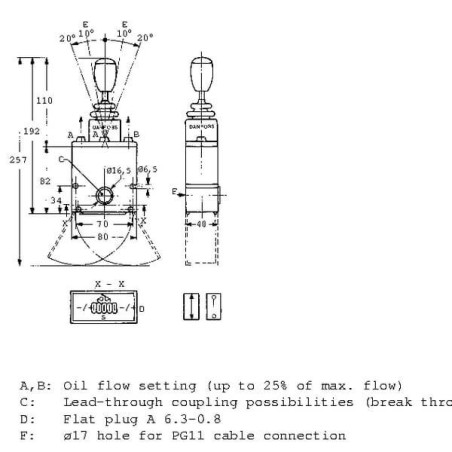 Levier DANFOSS PVRES155B4210