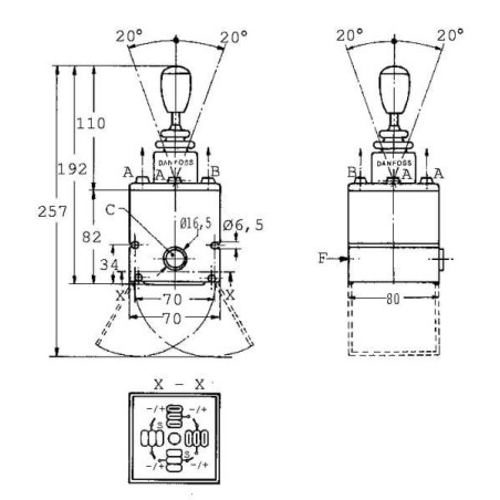 Levier DANFOSS PVRES155B4210