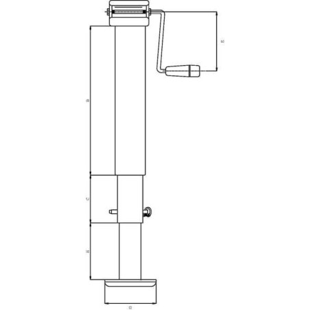 Pied béquille SIMOL STRDG7063SF