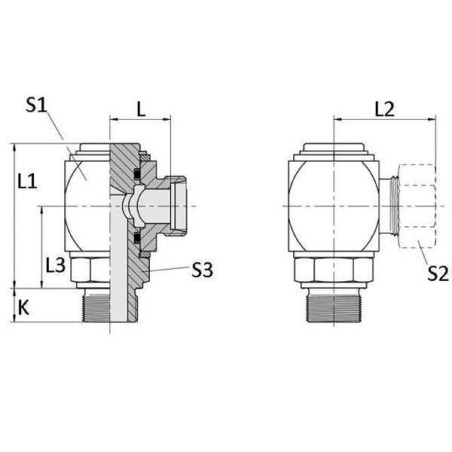 Raccord tournant VOSS DGWEV12LM18WD