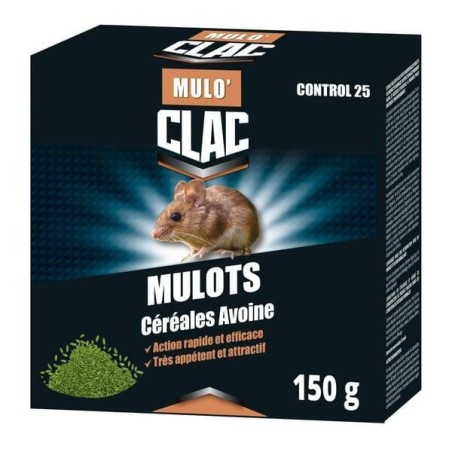 Raticide pour mulots prêt à l'emploi 150 gr CLAC RDBRM60006